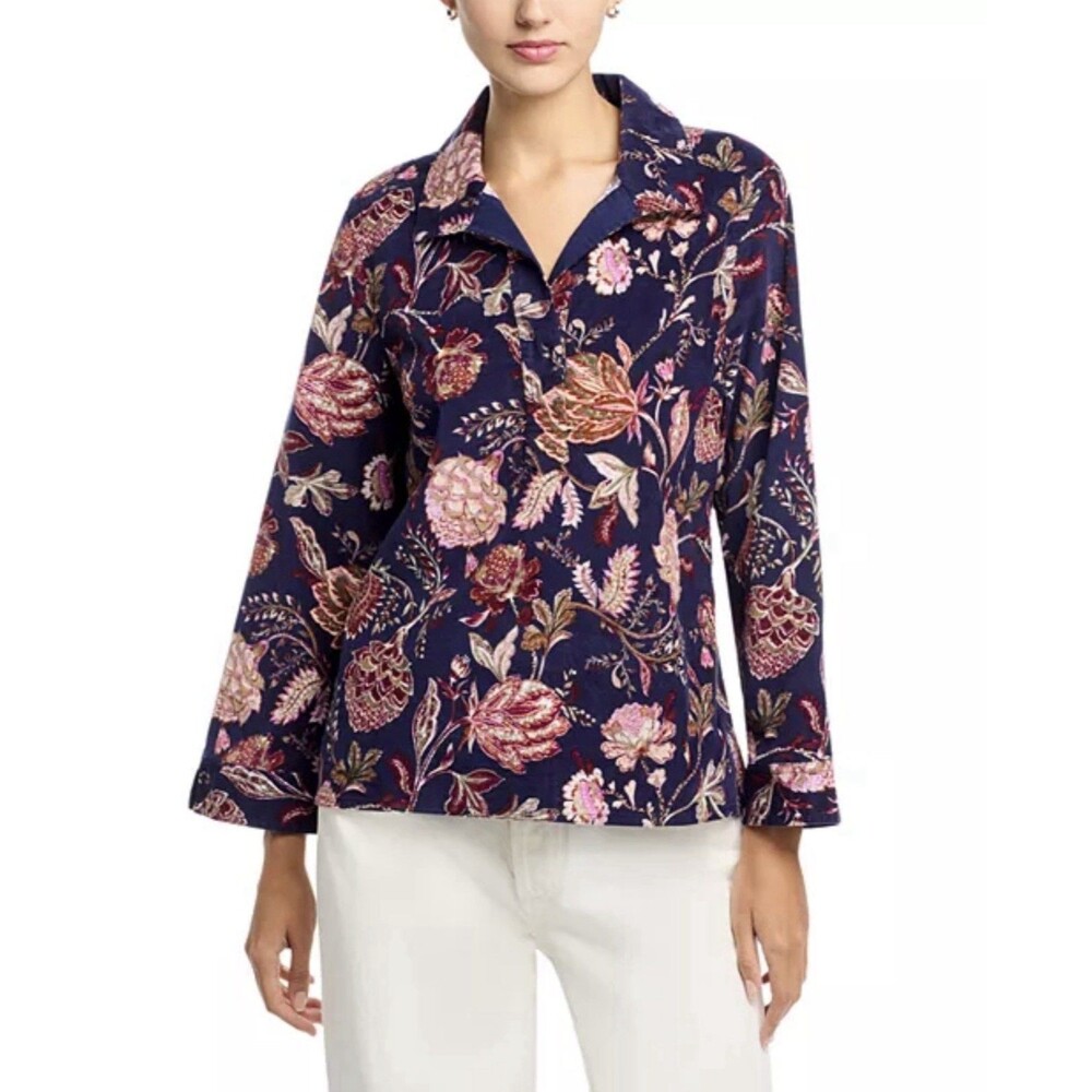 TOMMY BAHAMA Exquisite Bloom Cord Popover Top . Sizes : L